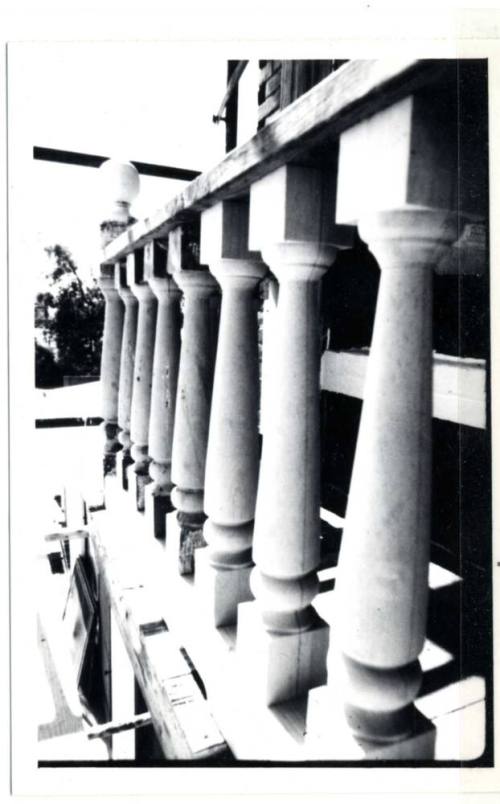 Photograph - Restoration work at Petersen House - Balcony - c. 1980