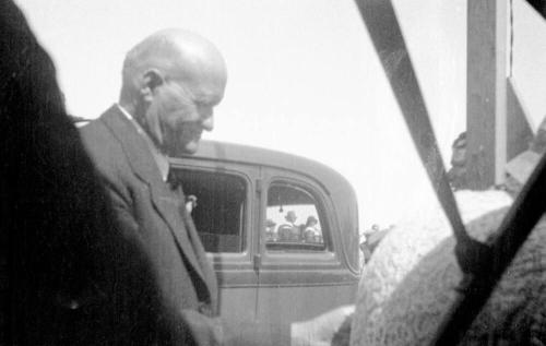 Negative - Governor Moeur at Dedication of Tempe Mill Ave Bridge c. 1933