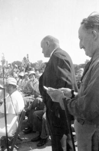 Negative - Governor Moeur during Dedication of Tempe, Mill Ave Bridge, c. 1933