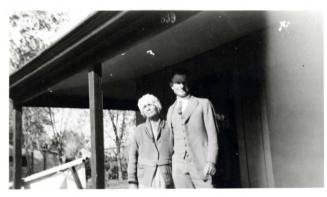 Margaret Cummins with son Jim