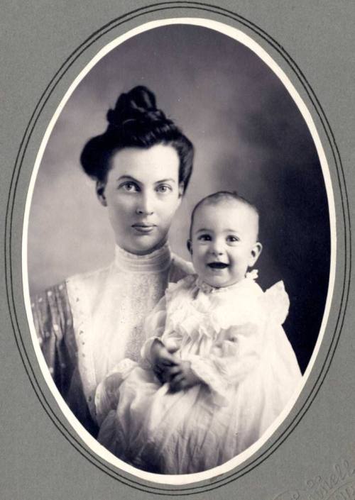 Libbie Goodwin and her baby