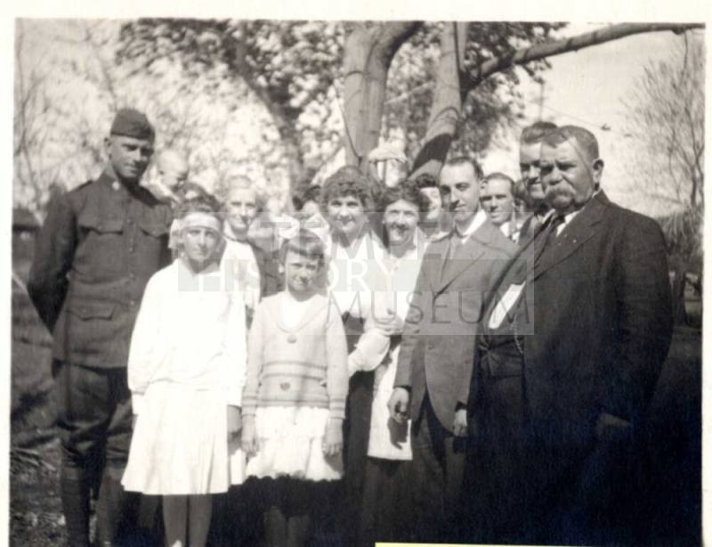 Laird Family Photo in front of tree