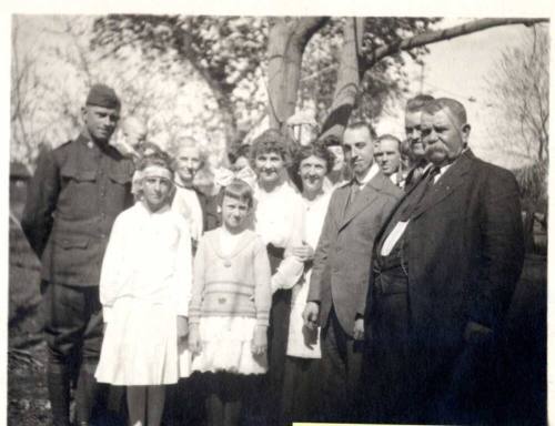 Laird Family Photo in front of tree