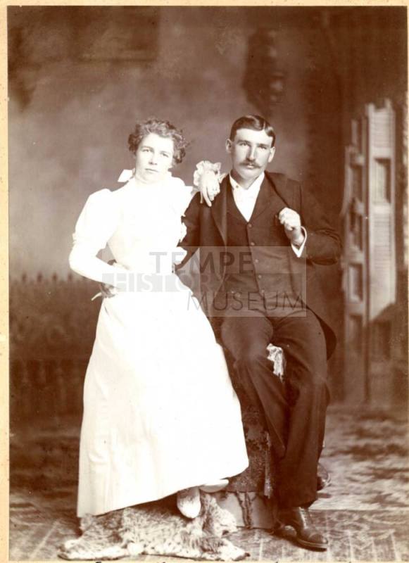 Portrait of May Cummins Saylor and Grell Saylor