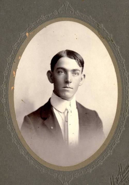 Oval Portrait of William E. Laird as a Young Man