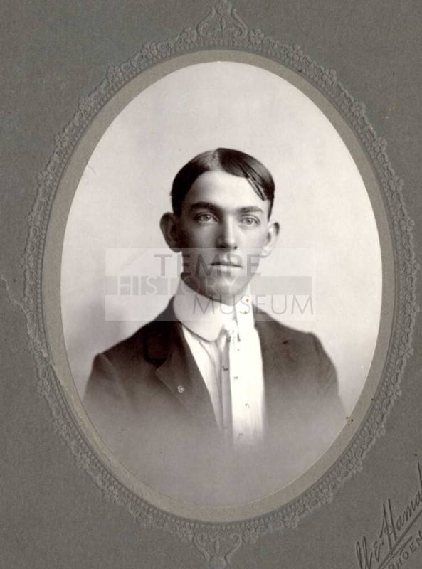Framed print of William Laird as a young man