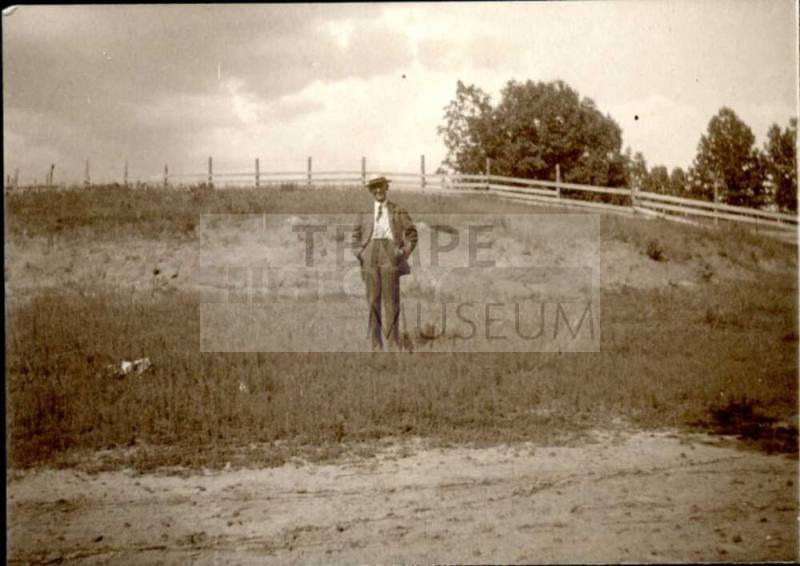 William E Laird in a Field