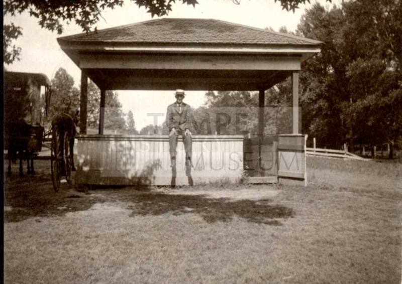 Picture of William E Laird at a Bandstand