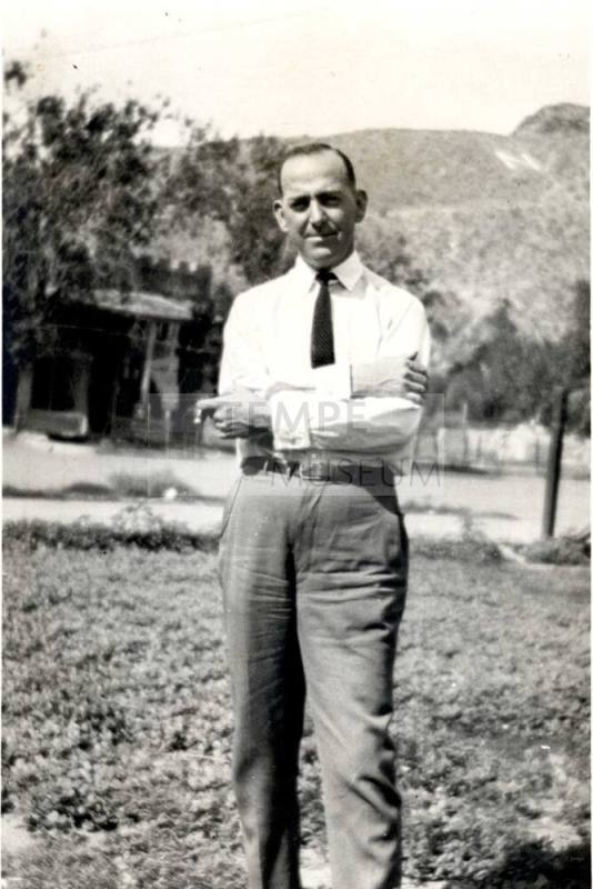 William E Laird at the foot of N Mountain