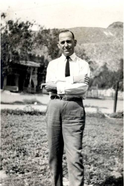 William E Laird at the foot of N Mountain
