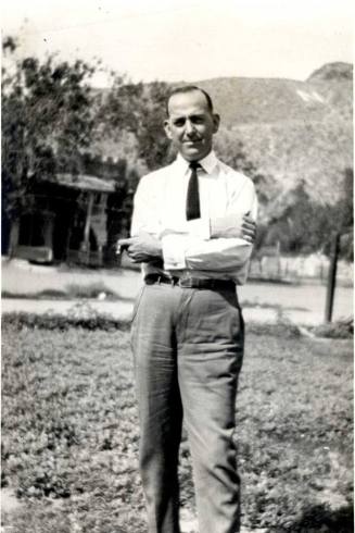 William E Laird at the foot of N Mountain