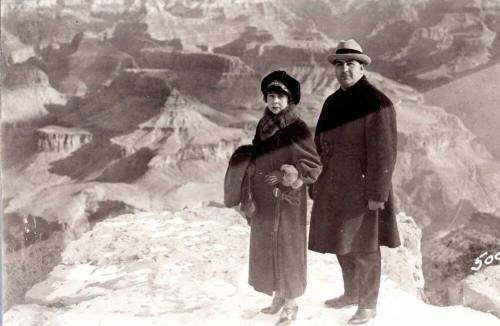 Blanche (Cummins) Nettle and Ed Nettle at the Grand Canyon