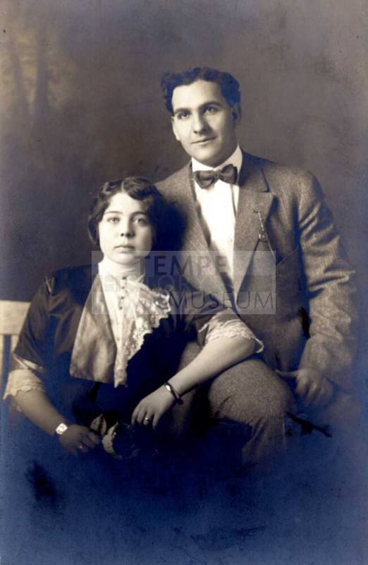 Studio Portrait of Blanche and Ed Nettle