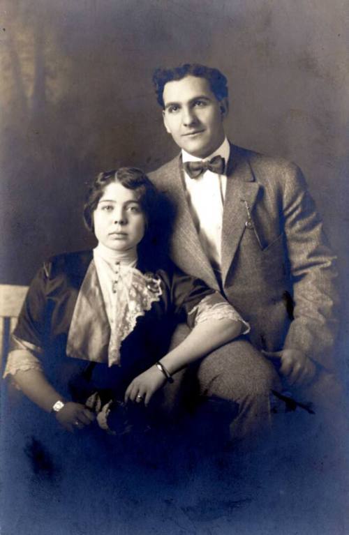 Studio Portrait of Blanche and Ed Nettle