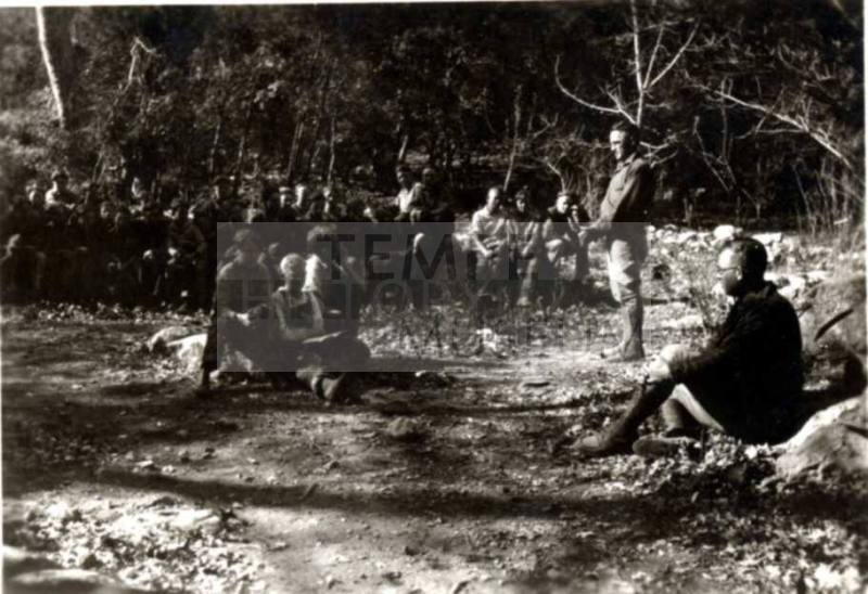 Frank Raymond at a Military Camp
