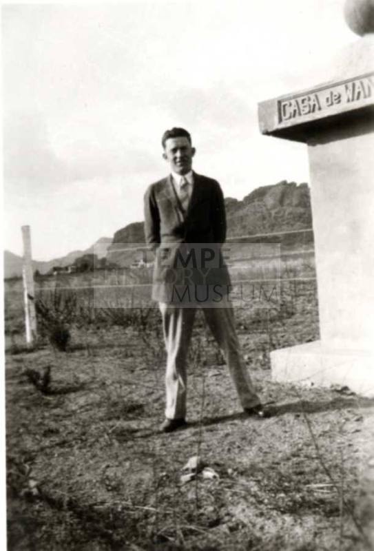 Frank Raymond Standing Outside Casa de WAN..