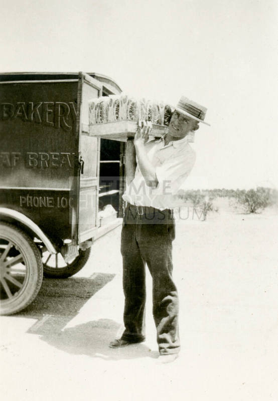 Frank Raymond Delivering Bread