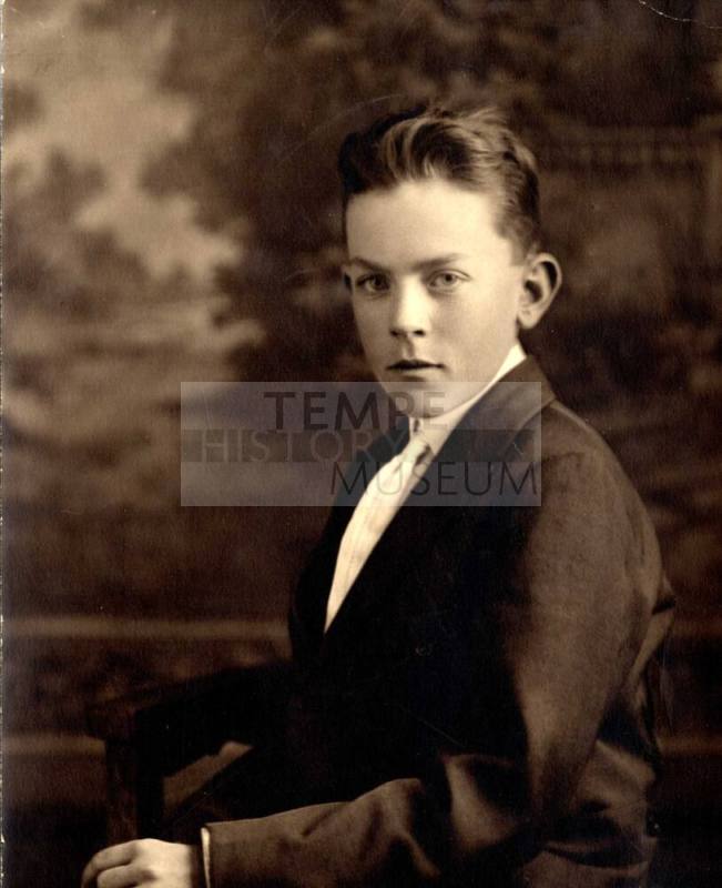 Frank Raymond as a young teen