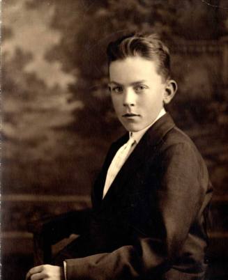 Frank Raymond as a young teen