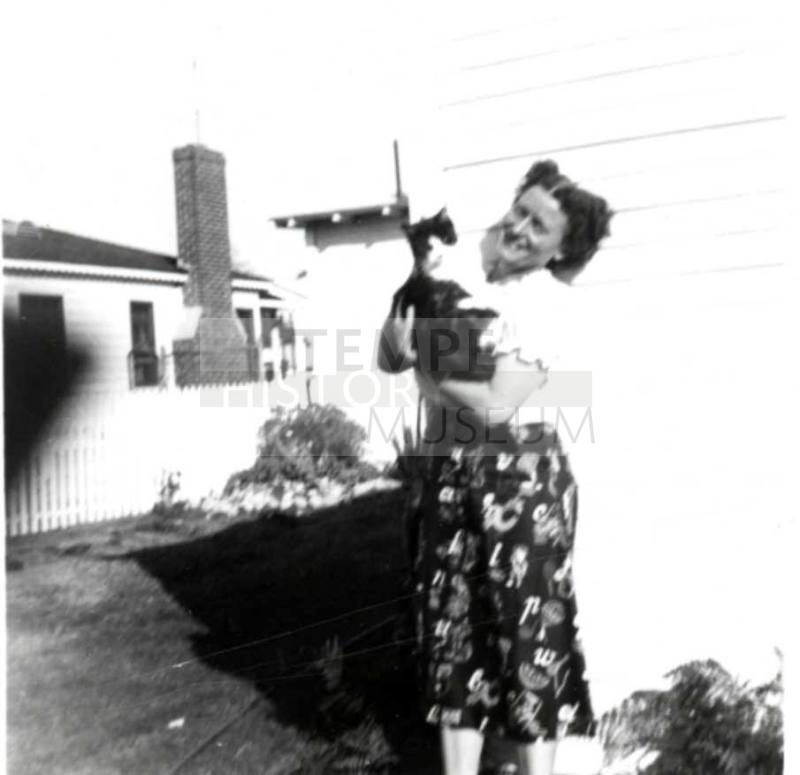 Woman with Cat
