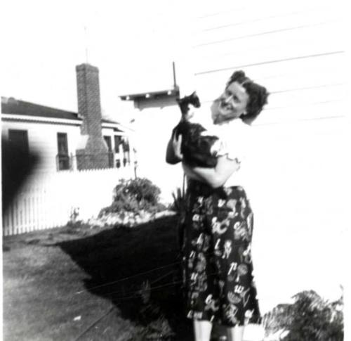 Woman with Cat