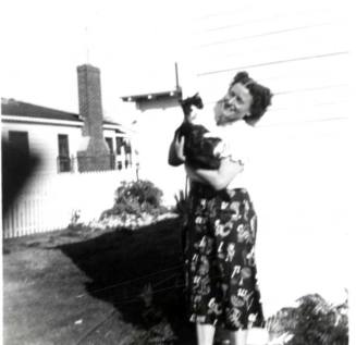 Woman with Cat