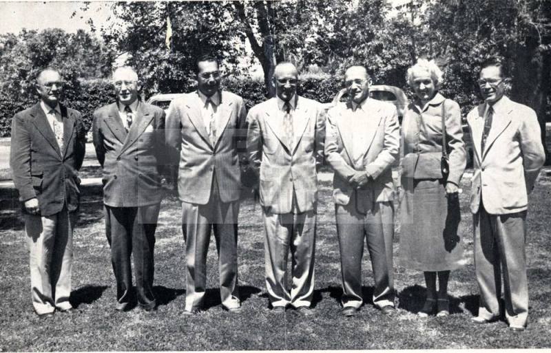 Administrative Personnel Tempe Grammar School Standing on a Lawn