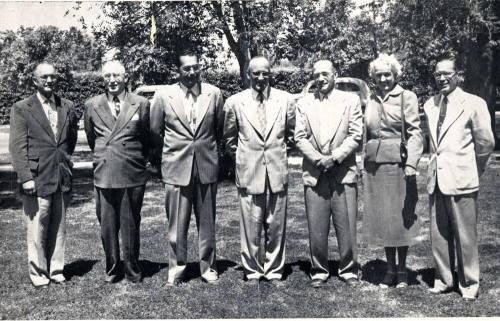 Administrative Personnel Tempe Grammar School Standing on a Lawn