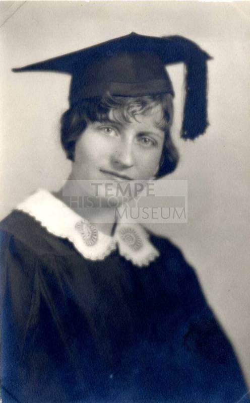 Woman in Cap and Gown
