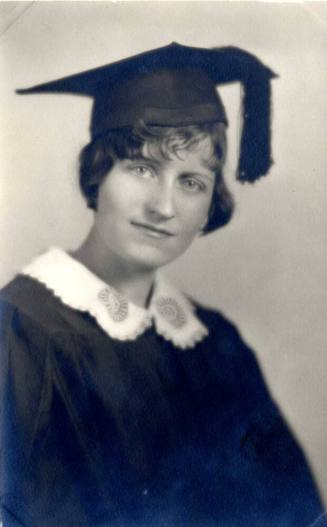 Woman in Cap and Gown