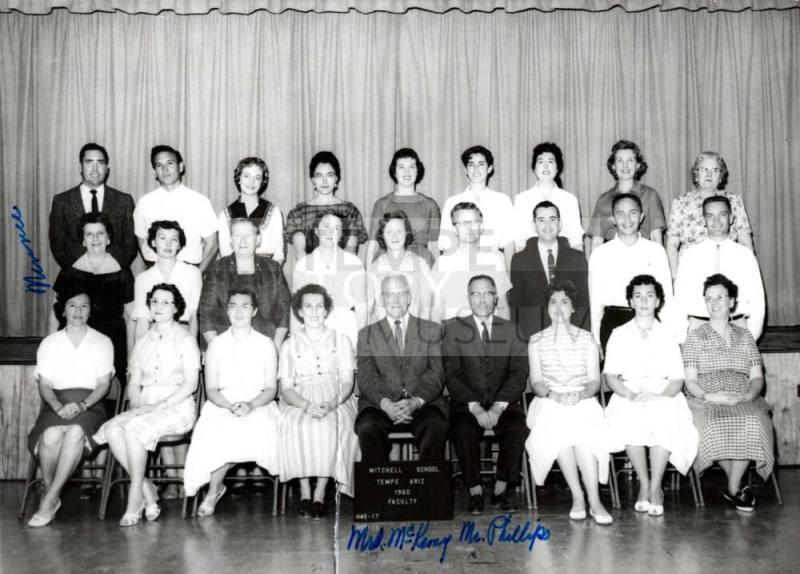 Mitchell School Faculty 1960