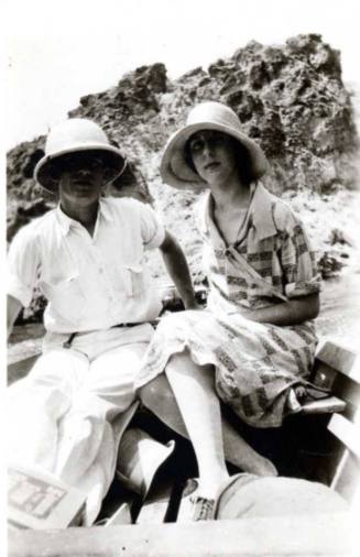 Frank and Minnie Raymond on a Boat