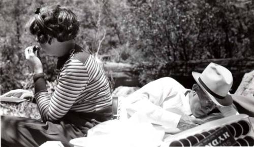Frank and Minnie Raymond on a Picnic