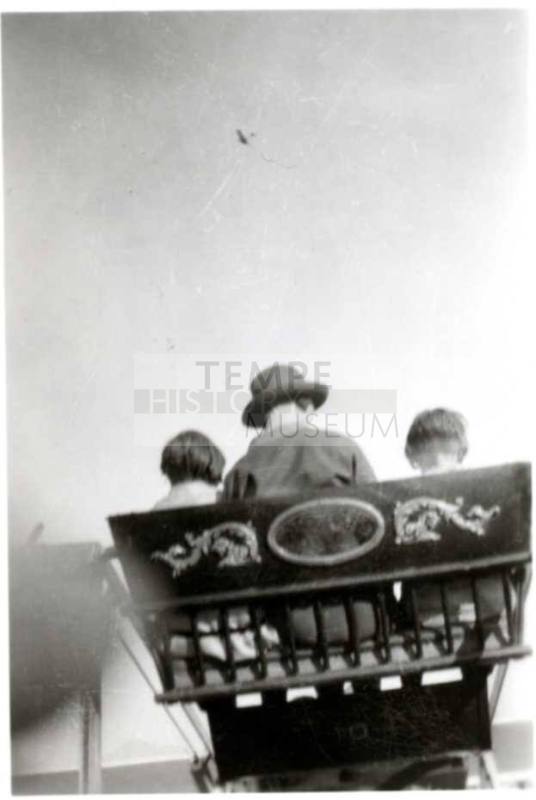 JoAnn, Minnie, and Bill Raymond on a Ride