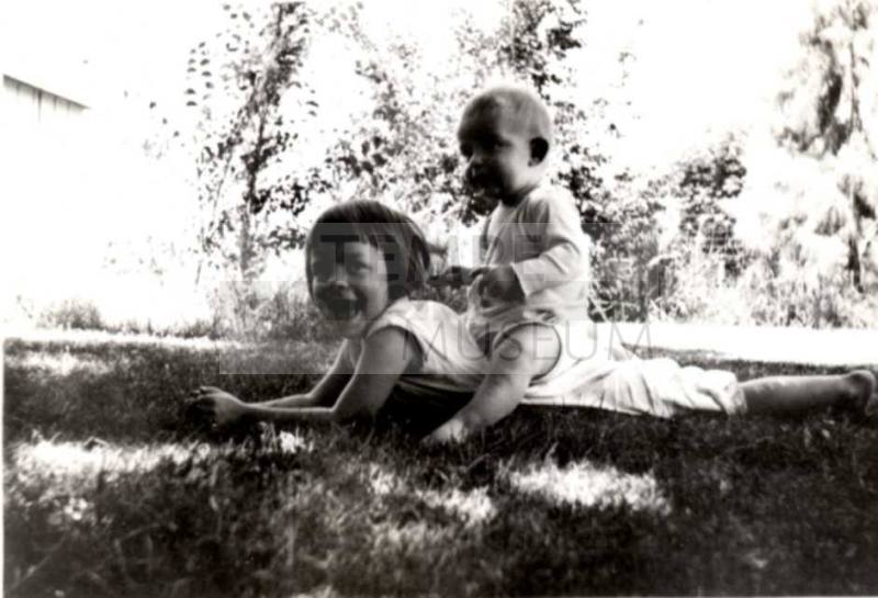 Joann and Bill Raymond Playing as Children