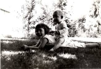 Joann and Bill Raymond Playing as Children