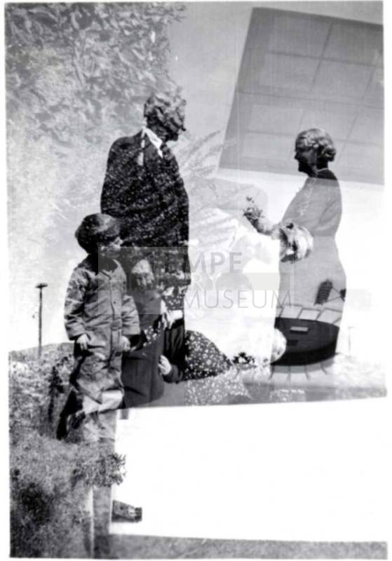 Wilbur Raymond Talking to Esther Raymond