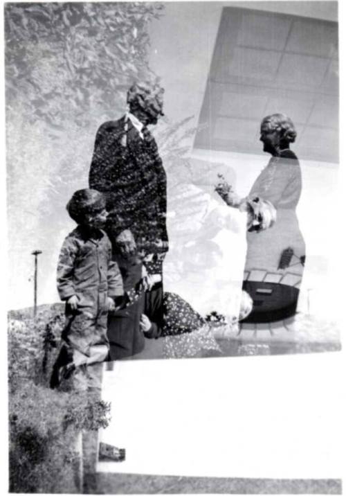 Wilbur Raymond Talking to Esther Raymond