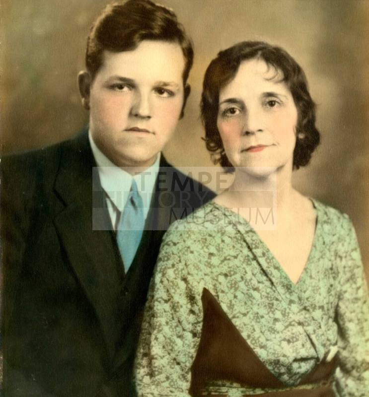 A Couple Poses for a Portrait Photo