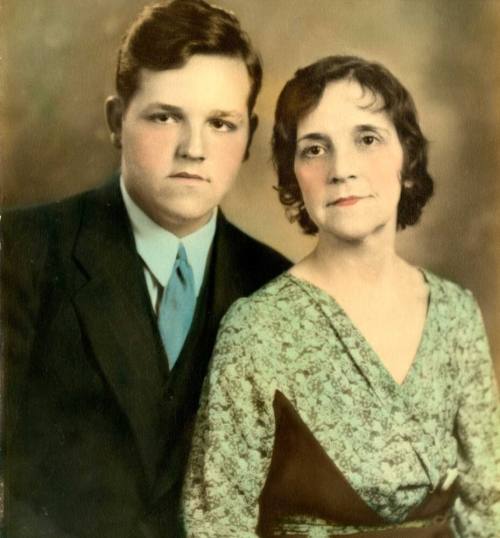 A Couple Poses for a Portrait Photo