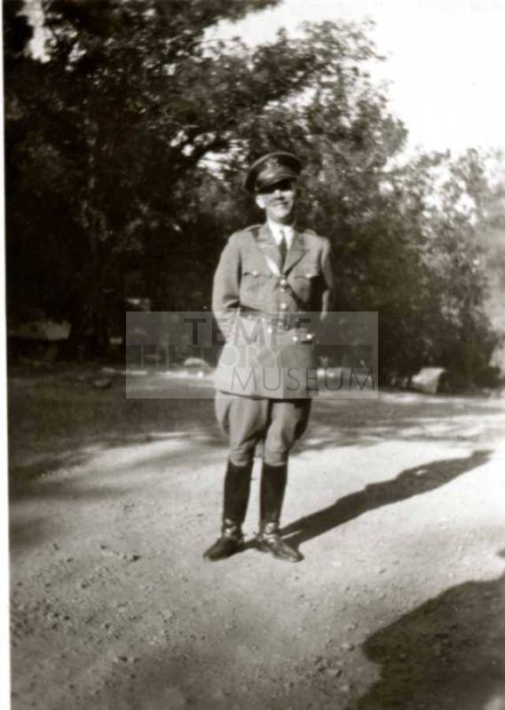 Frank Raymond in Military Clothes