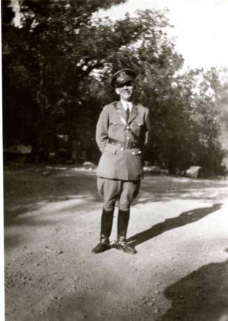 Frank Raymond in Military Clothes