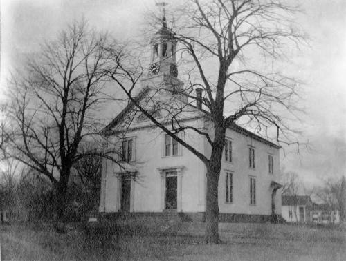 Exterior of a church, North Reading, Mass.