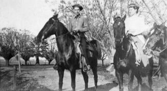 Man and woman on horses (Stanion)