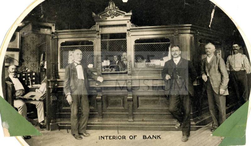Photograph - Interior of Bank