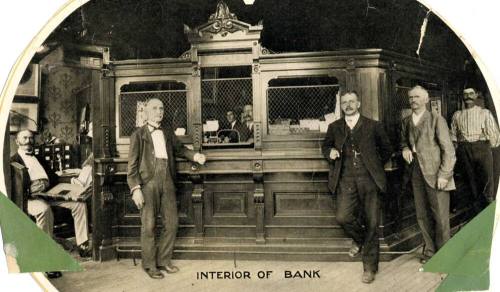 Photograph - Interior of Bank