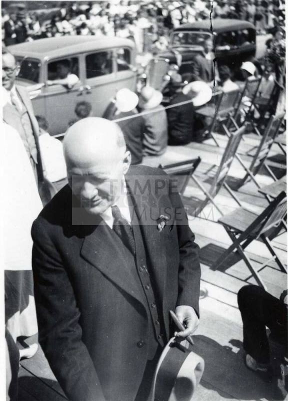 Governor B.B. Moeur at Mill Avenue Bridge Dedication