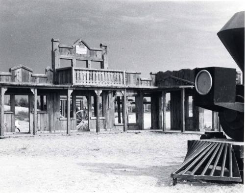 Photograph - Frontier set and Train Engine - Kiwanis Park