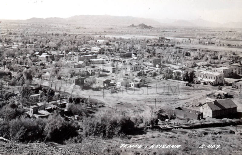 Postcard - Tempe, Arizona - view from Hayden Butte