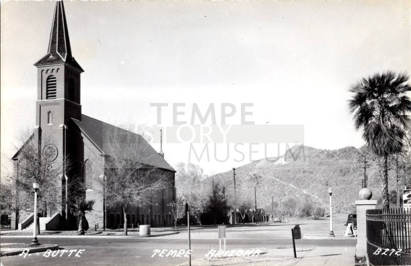 Postcard - "A" Butte: Tempe, Arizona